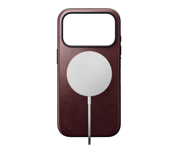 Nomad Modern Leather Case do iPhone 18 Pro / 17 Pro MagSafe (burgu - 1586572 - zdjęcie 3